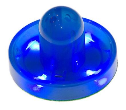 Бита для аэрохоккея LED "Neon - X" (синяя) D96 mm