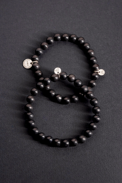 XXX Браслет "Memo about Health" из шунгита 8 мм с подвеской