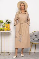 Платье Мирослава (бежевое) П15469-7М LT Collection
