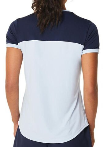 Женская теннисная футболка Asics Court Short Sleeve Top - небесный