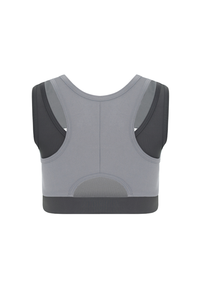 Топ FITNESS светло-серый