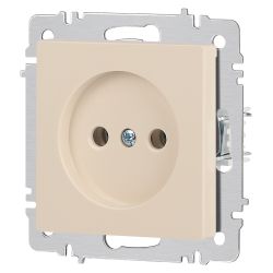 Розетка Intro Accent 6-201-02 2P 16А-250В IP20 СУ AL/CU слоновая кость