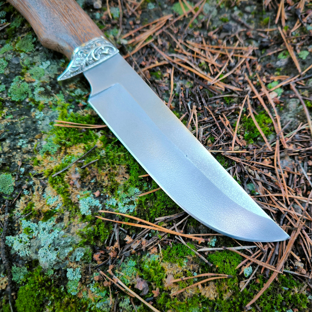 Нож из алмазки Лесник ХВ-5, мельхиор (Ворсма)