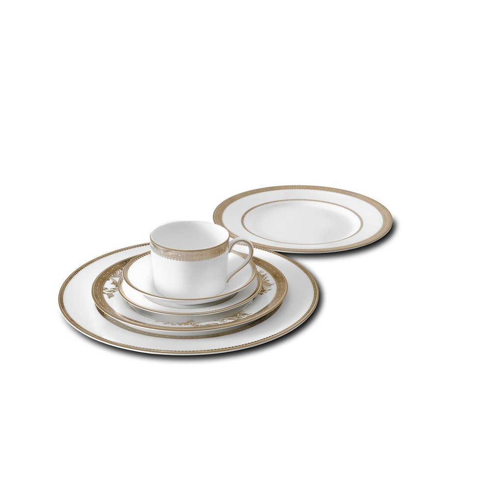 Wedgwood Чайная чашка Vera Wang Lace Platinum 150 мл с блюдцем 1053468