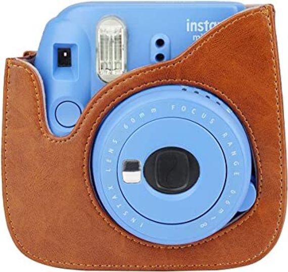 İnstax fotoaparat üzlüyü \ Instant Camera Case Compatible with Instax Mini (Brown)
