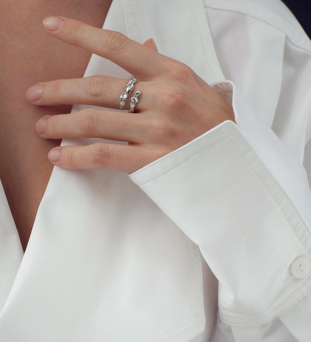 кольцо карамель разъемное