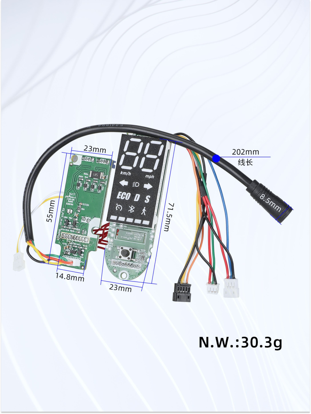 Дисплей, бортовой компьютер для электросамоката Ninebot F2, F2 Plus, F2 Pro