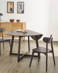 Стол раскладной Maryse Ø120-70 см, темный