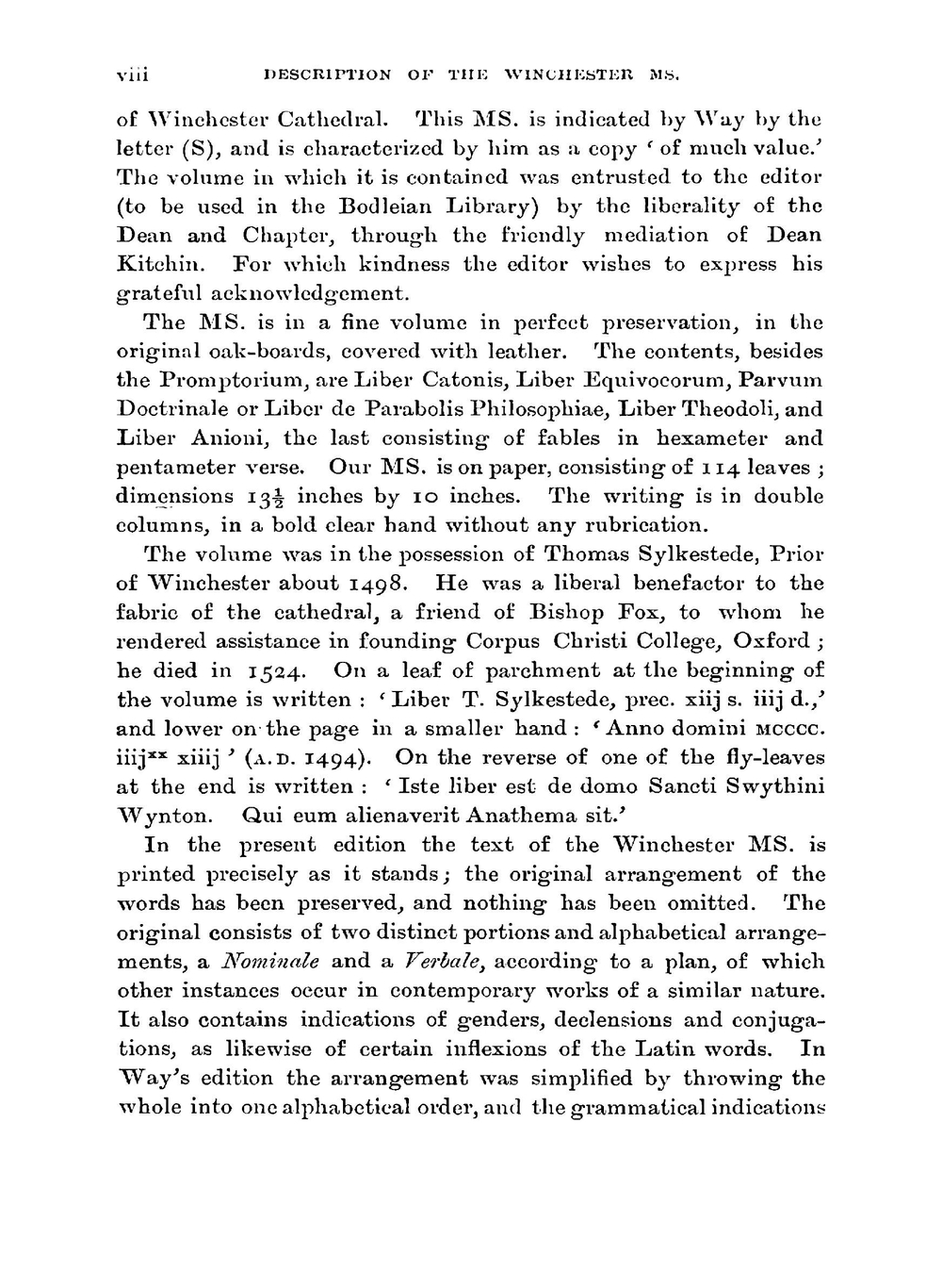 The Promptorium Parvulorum. The First English-Latin Dictionary | Galfridus