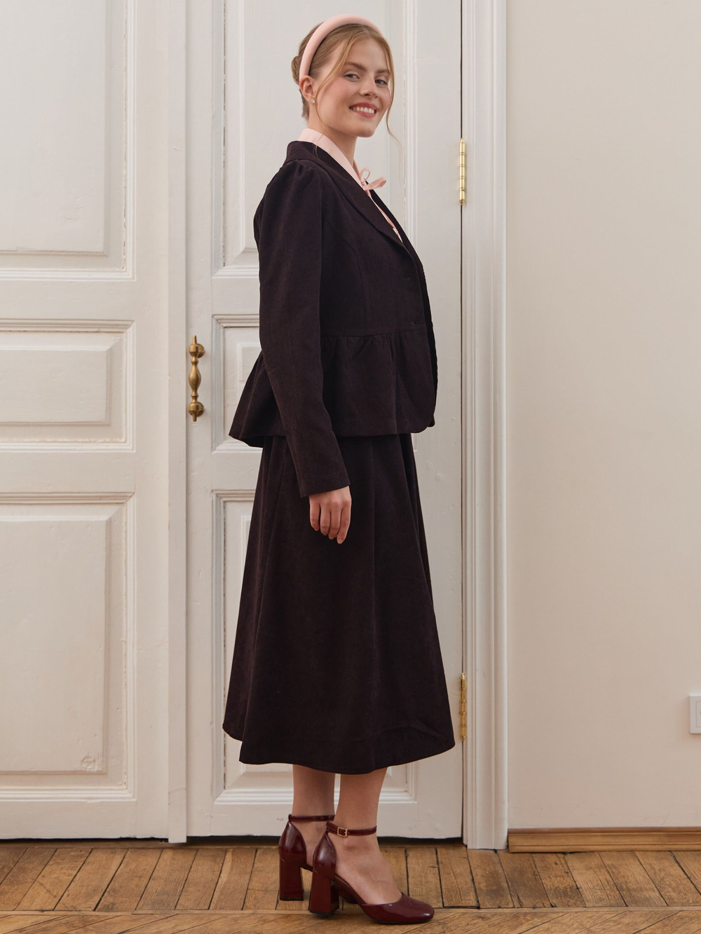 Жакет вельвет укороченный