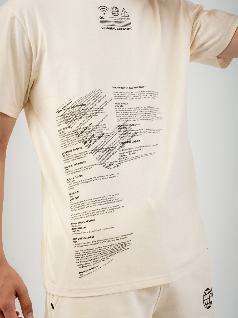 Футболка мужская ORIGINAL CREATOR INTERNET T-SHIRT, Молочный