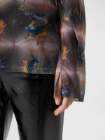 Лонгслив из сетки с принтом "Анна" OLA OLA