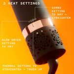 Amika Фен-щетка для волос Double Agent 2-In-1 Straightening Blow Dry