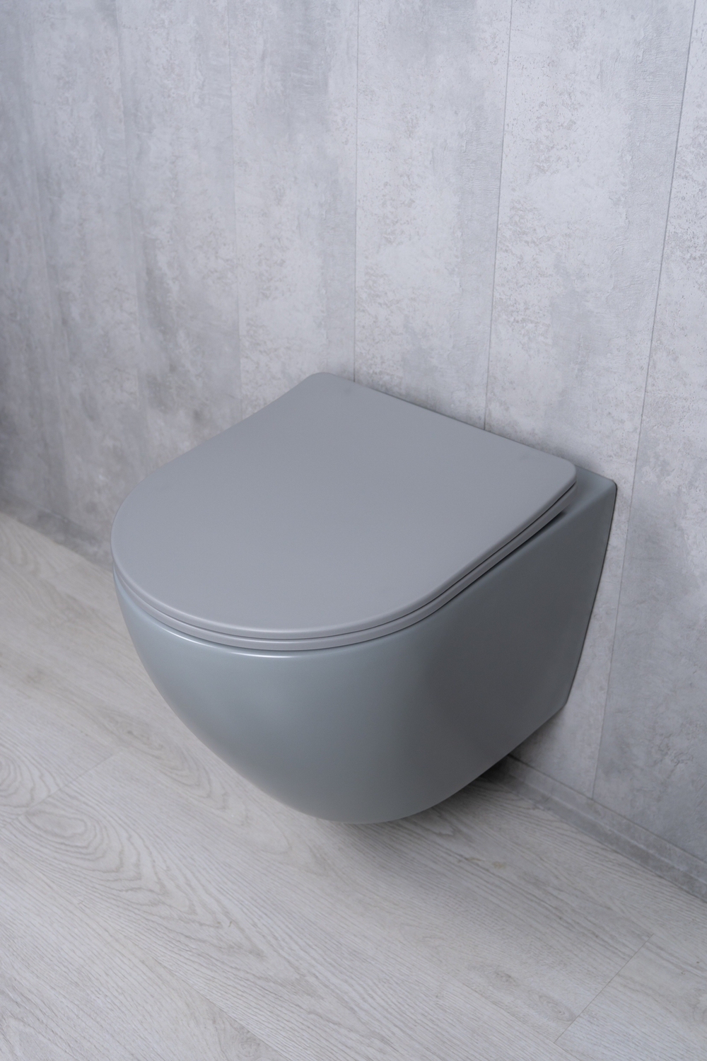 Унитаз подвесной Tornado Gid Tr2122TF-Lgm 62259Y серый матовый 49x36x36