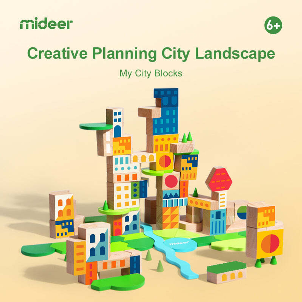 Деревянный конструктор "Мой город"