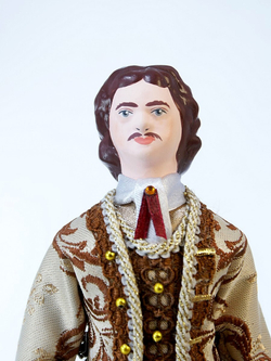 Кукла коллекционная Пётр Первый в бальном костюме