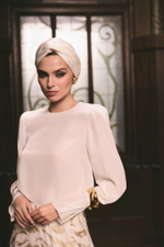 БЛУЗА ИЗ МОЛОЧНОГО ШЕЛКА