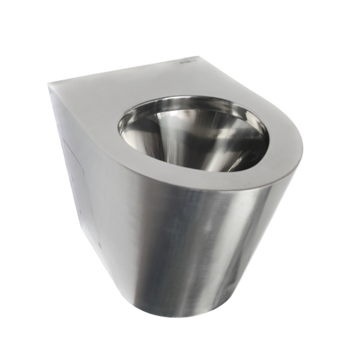 Унитаз напольный нерж. сталь NOFER 13012.S матовый