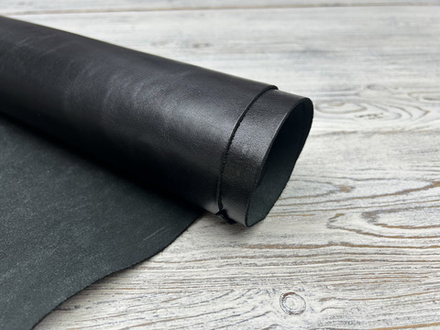 Жаброн цв. Черный / Jabron Light Nero, толщ. 1,3-1,5 мм, натуральная кожа