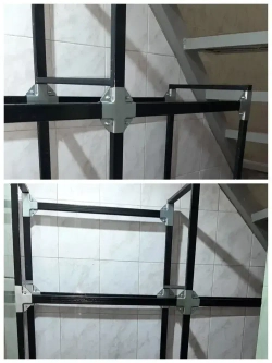 Крепеж теплиц Т-образный 20х20мм, подходит для теплицы и стеллажа, 4 пары- толщина металла 1.5мм