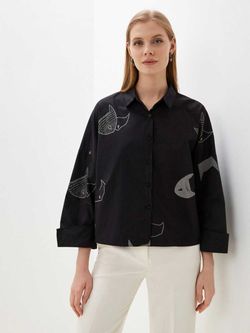 Рубашка  оверсайз  короткая