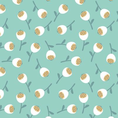 Минималистичный принт с цветами