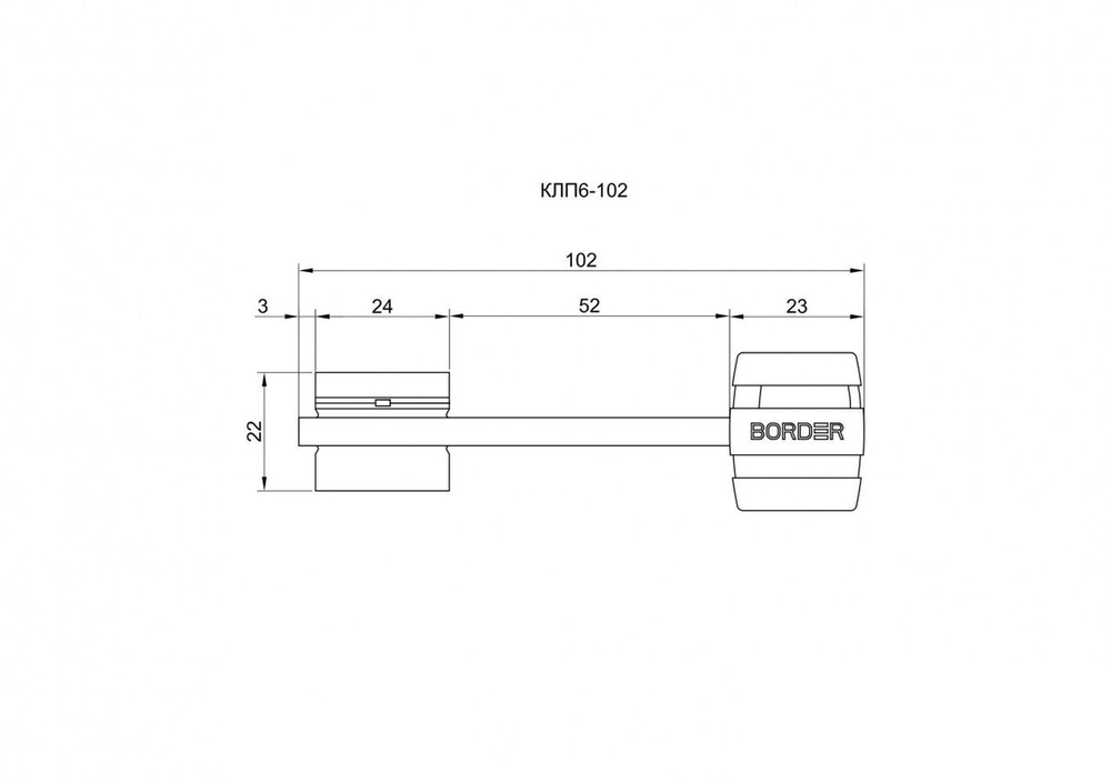Замок BORDER ЗВ8-6КП5/15 (КЛП6-102).ЛП3.В.В9.У2 72204