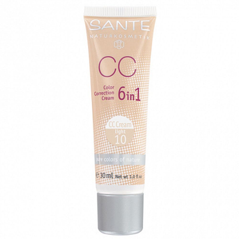 СС крем 6 в1  № 10 Светлый, 30 мл (Sante)