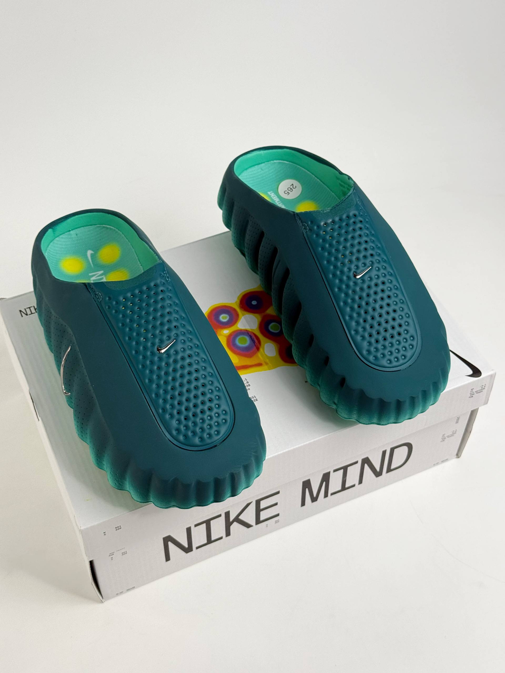 Тапочки Nike Mind 001 #B294 (зел.)