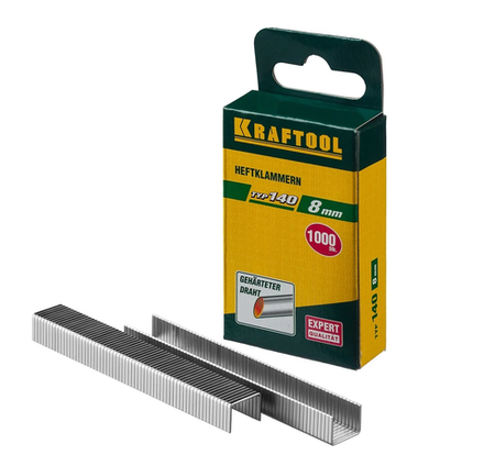 31680-08 KRAFTOOL тип 140 8мм 1000шт скобы для степлера