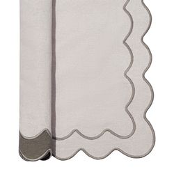 Салфетка под приборы с контрастным кантом серого цвета из коллекции Trendy Ruffles, 35х45 см