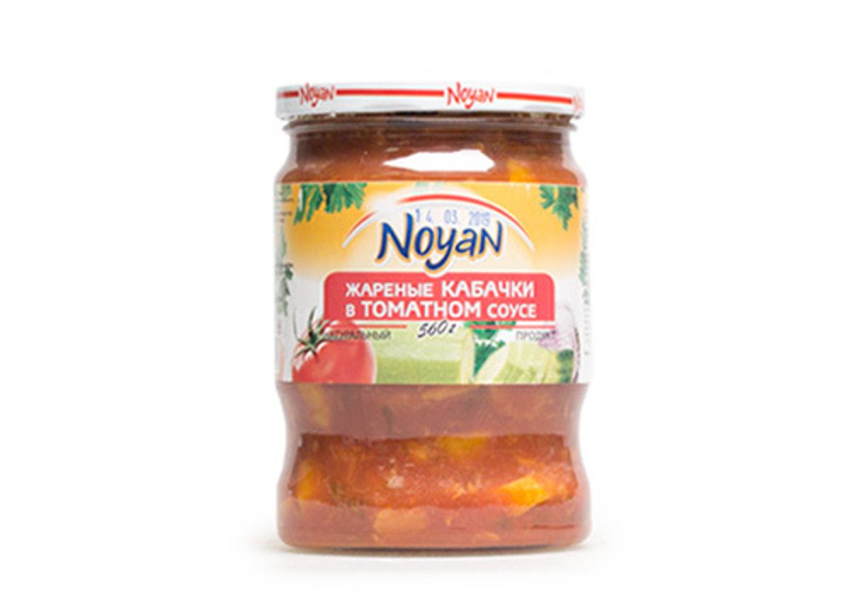 Жареные кабачки в томатном соусе Noyan, 560г