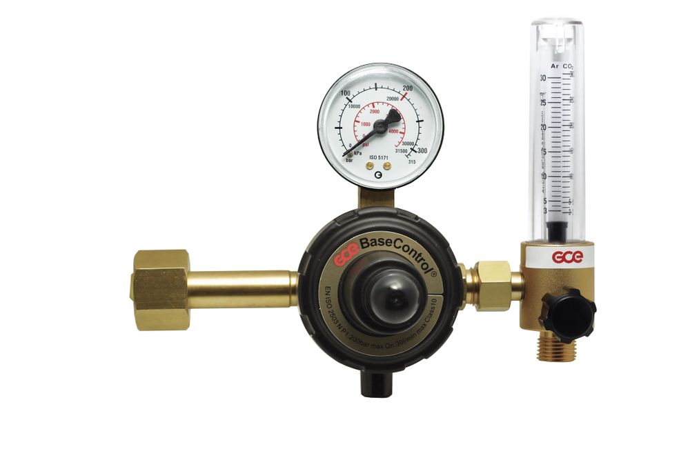 Регулятор BaseControl SE FLOW ARG - AR/CO2 200 бар, G3/4&quot;/G3/8&quot;;  ротам.0-30 л/мин