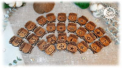 Ведьмины руны "Котелки" 28шт