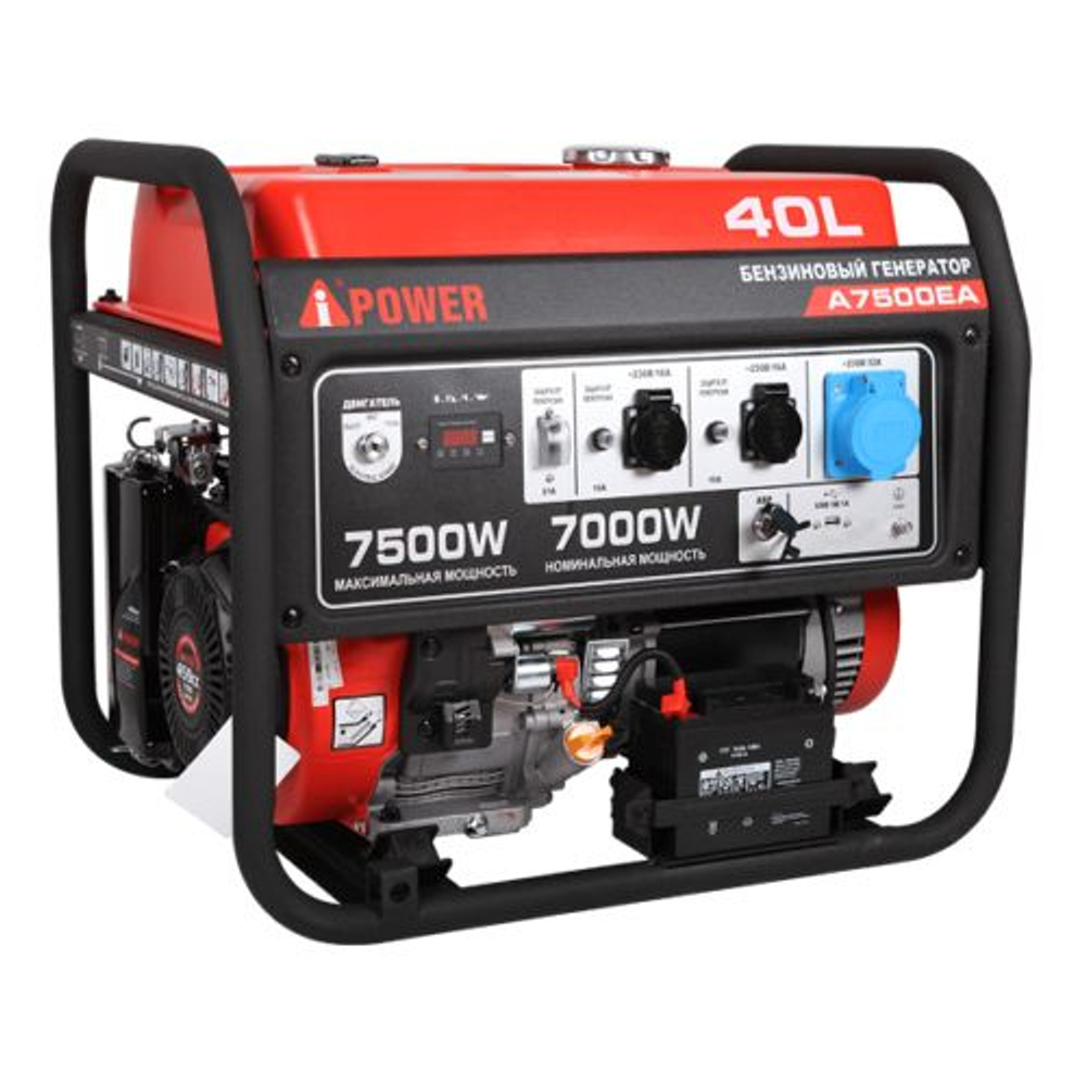 Бензиновый генератор A-iPower A7500EA 7кВт, 230В/50Гц