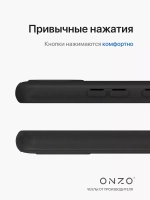 Накладка Realme C20/C11 силикон матовый черный Zibelino