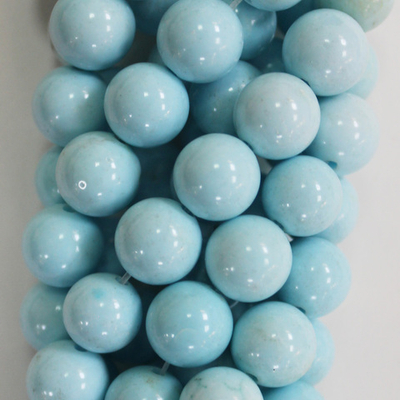 Бирюза голубая имитация (говлит) бусины 6мм 8мм 10мм