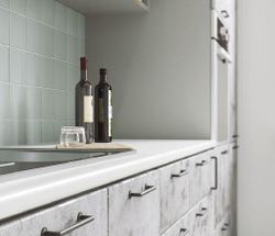 Модульный кухонный гарнитур «Лофт» 2600 (дуб цикорий/бетон темный), ЛДСП, ДСВ Мебель