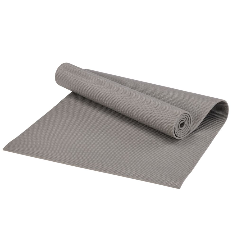 Коврик для фитнеса и йоги YM03-PVCYO-Grey 173 х 61 х 0,6 см