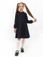 Платье "Школа-6" тёмно-синий, р.134 (Ивашка)