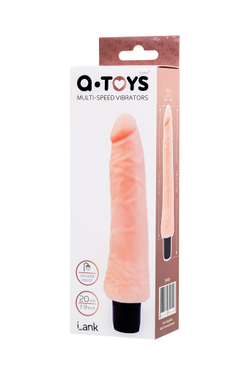 Реалистичный вибратор A-Toys by TOYFA Lank, TPE, телесный, 20 см