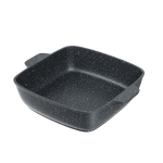 Жаровня квадратная "Мечта" Гранит с крышкой от 2л до 4л