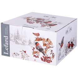 ЧАЙНЫЙ СЕРВИЗ LEFARD "ЛЕСНАЯ СКАЗКА" СНЕГИРИ НА 6 ПЕР. 14 ПР. 930/380/300 МЛ (КОР=2НАБ.)