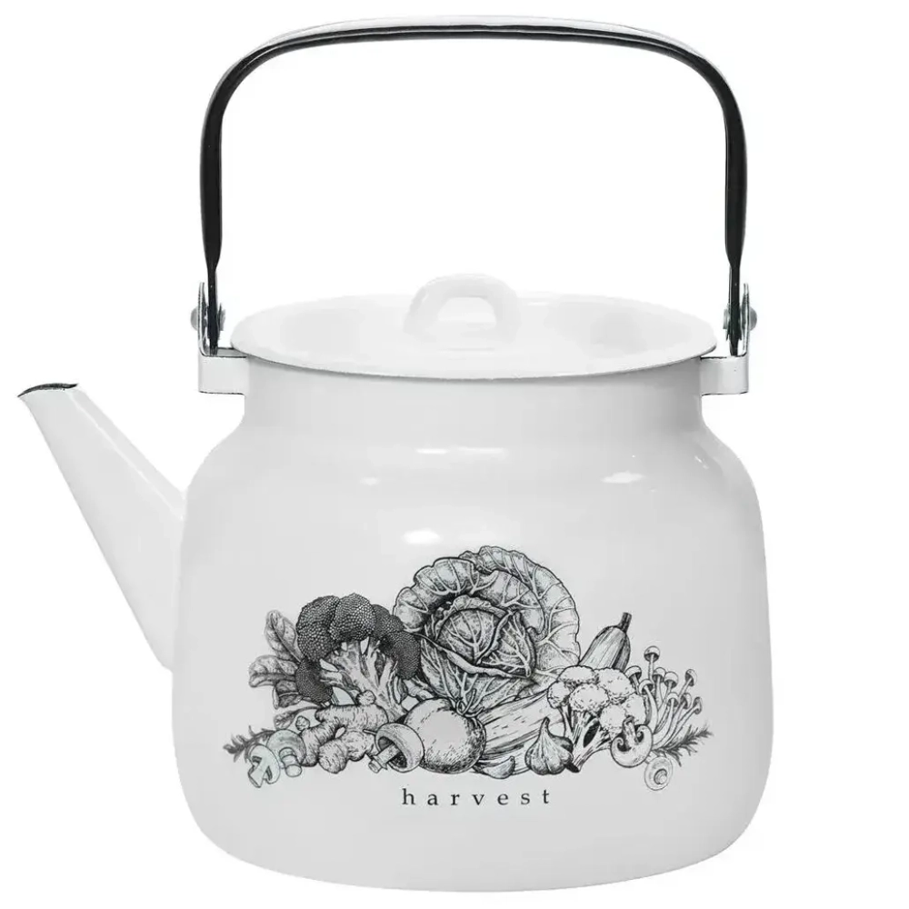 Чайник эмал 3,5л Harvest 27134БлРч