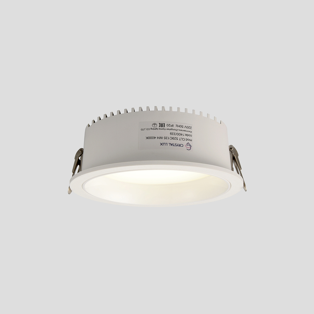 Встраиваемый светодиодный светильник Crystal Lux CLT 529C135 WH 4000K
