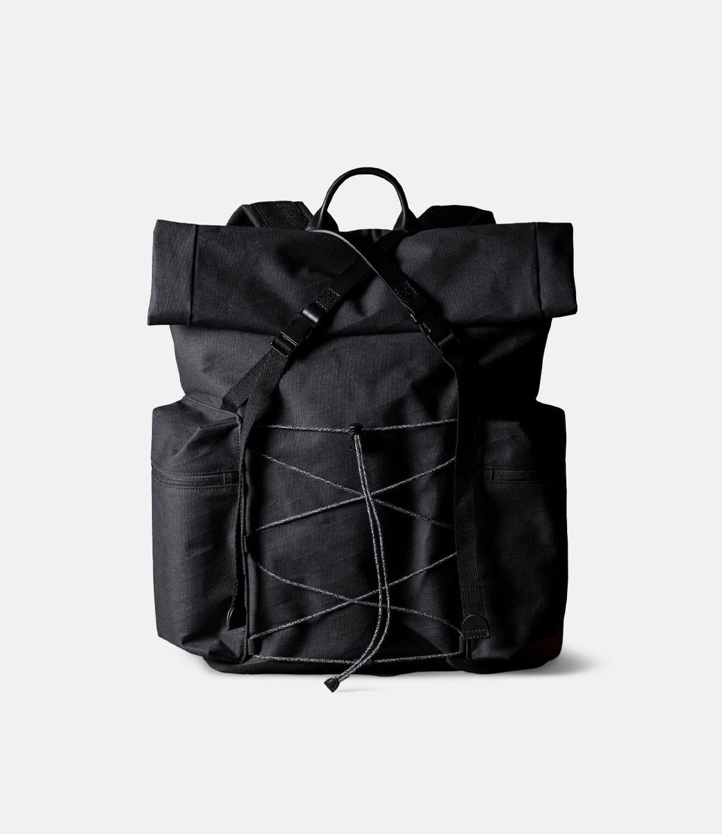 Hard Graft Roll-Top Black Charcoal — рюкзак для путешествий