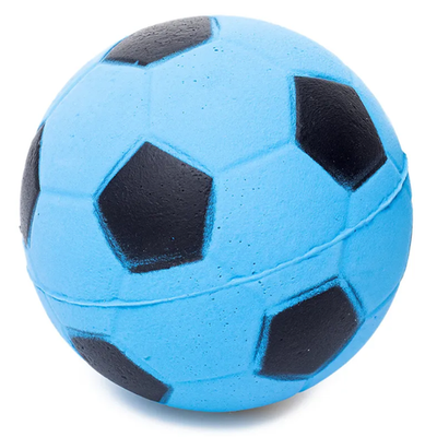 Duvo+ игрушка для собак из пенорезины, "мяч футбольный", черно-синий, 6см
