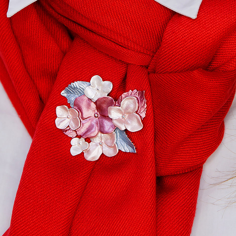 Брошь Shadore Фиалки XZ1498.7 R/S