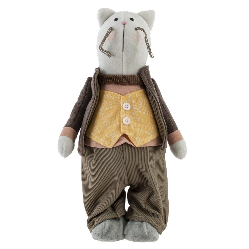 GAEM Игрушка набивная "Кот/Кошка", L16 W10 H33 см, 2в.