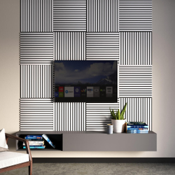 Панель Стеновая Акустическая Comfort (Комфорт), Стандарт, Белый, 600х600х9 мм